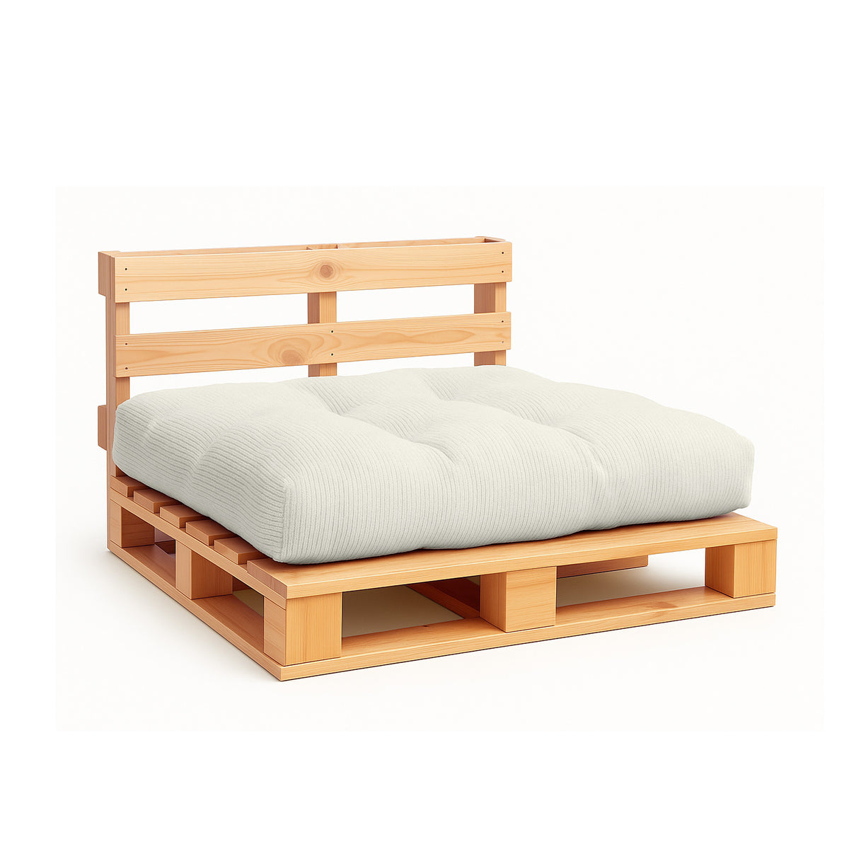 Coussin de palette en velours côtelé – coussin d'assise