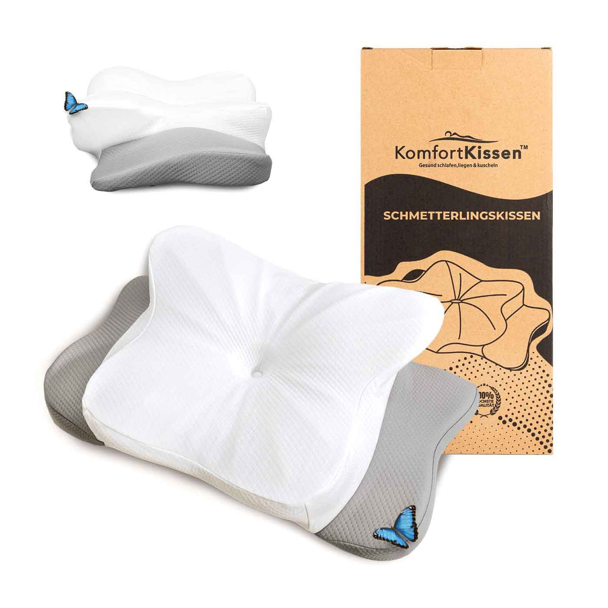 Coussin Papillon | Coussin ergonomique - KomfortKissen.de