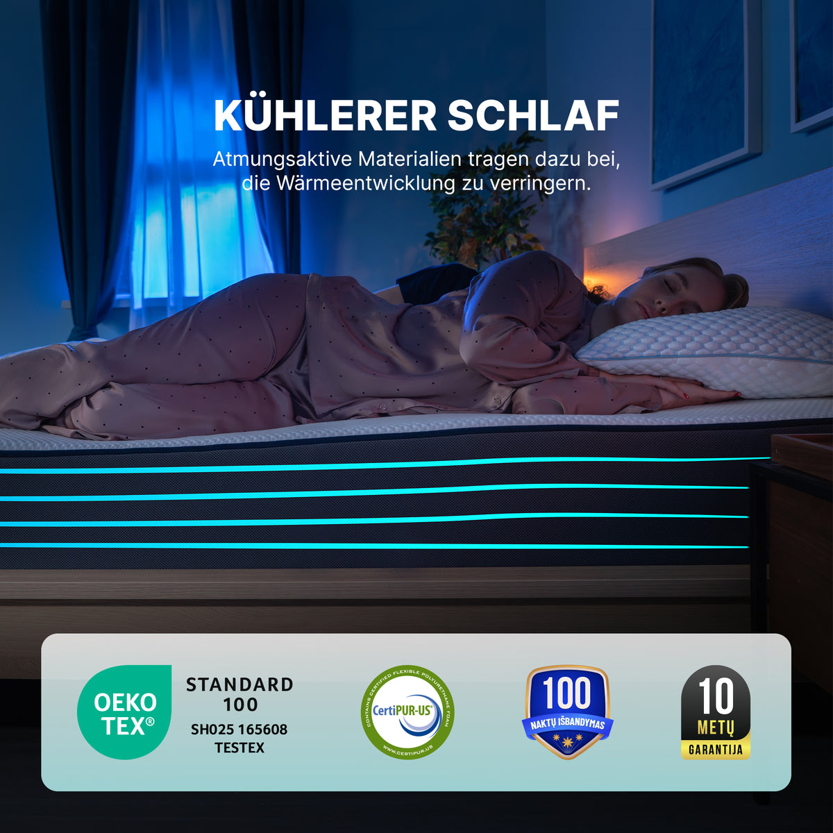 Premium 7-zones comfort matras