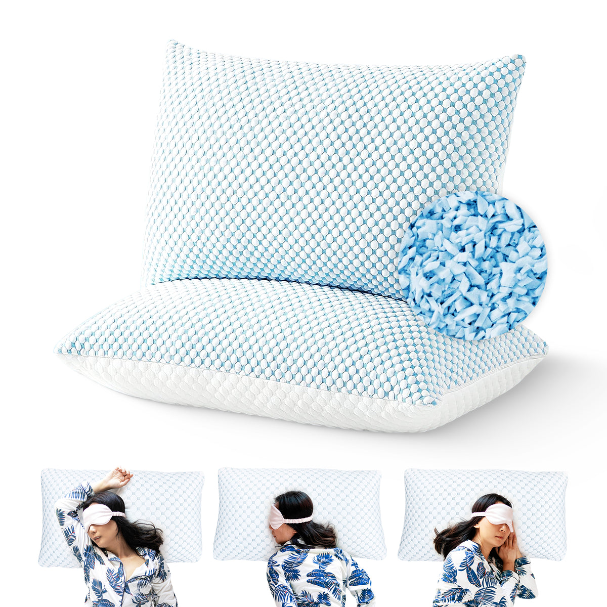 Wolkenkissen - Instelbare Memory Foam Kussen
