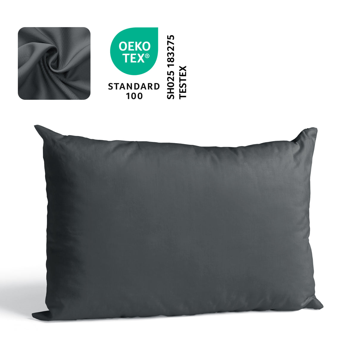 Hoofdkussenhoes Katoen – 70x50 & 80x80 cm – OEKO-TEX gecertificeerd