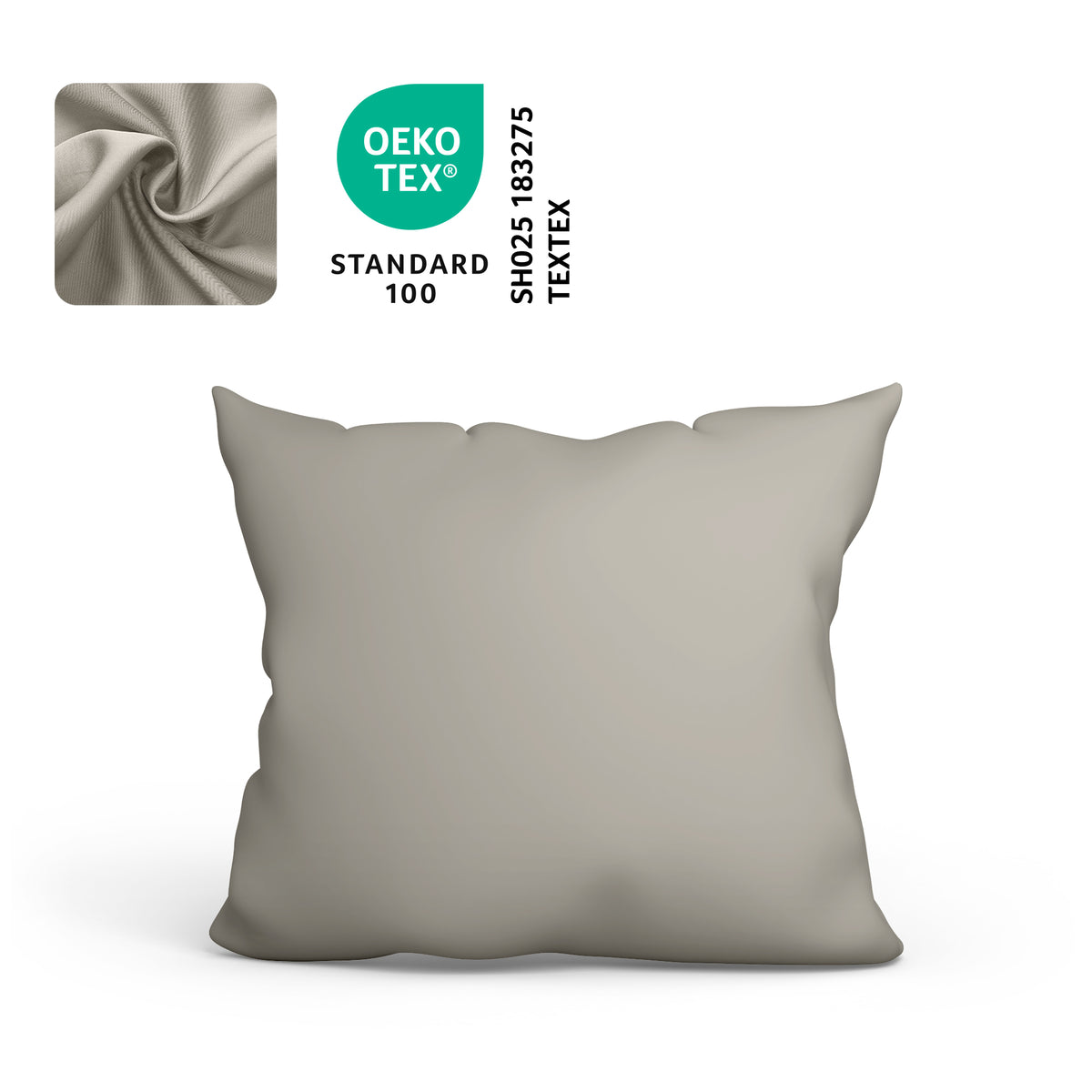 Hoofdkussenhoes Katoen – 70x50 & 80x80 cm – OEKO-TEX gecertificeerd