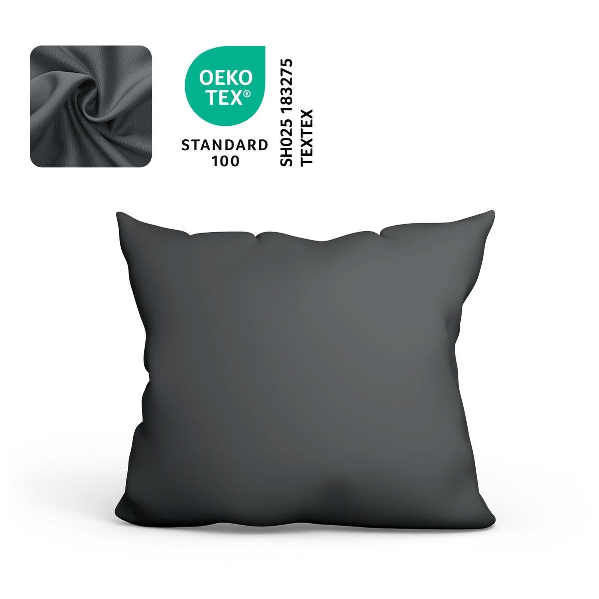 Hoofdkussenhoes Katoen – 70x50 & 80x80 cm – OEKO-TEX gecertificeerd