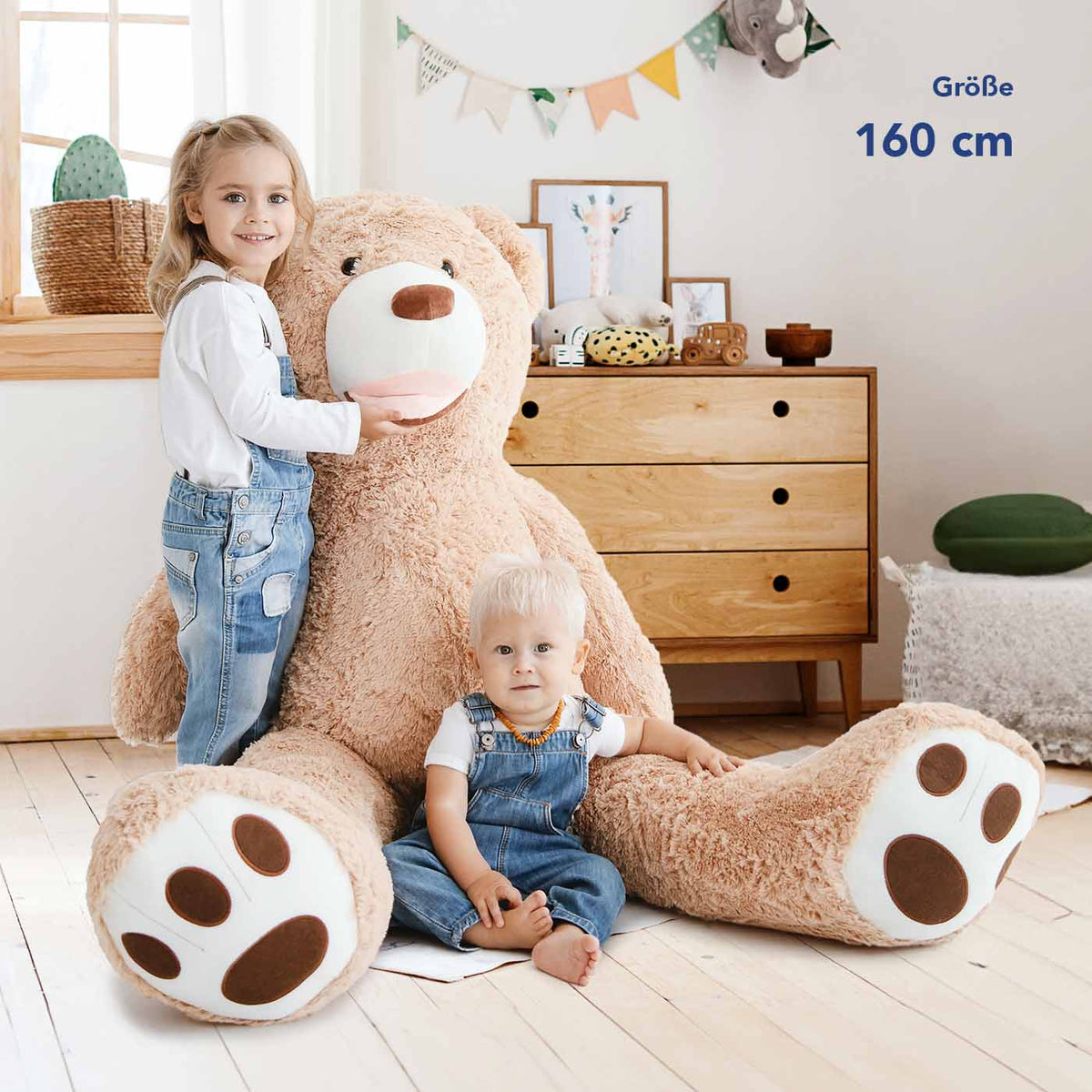 Ours en peluche géant - Enorme peluche douce et câline - KomfortKissen.de