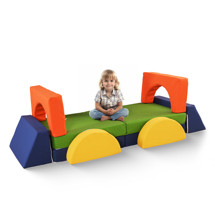 Speelbank-Sofa voor kinderen – 10-delig set voor slaap- en speelruimte - KomfortKissen.de