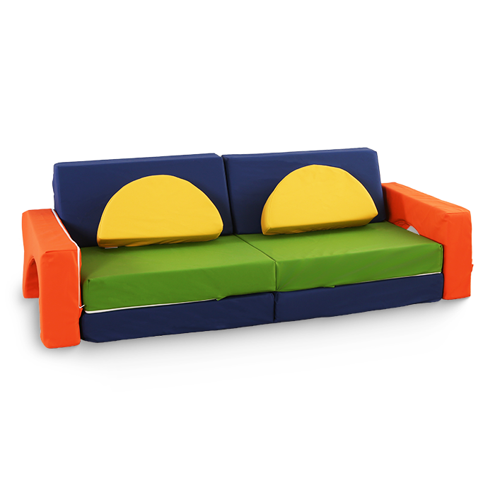 Speelbank-Sofa voor kinderen – 10-delig set voor slaap- en speelruimte - KomfortKissen.de
