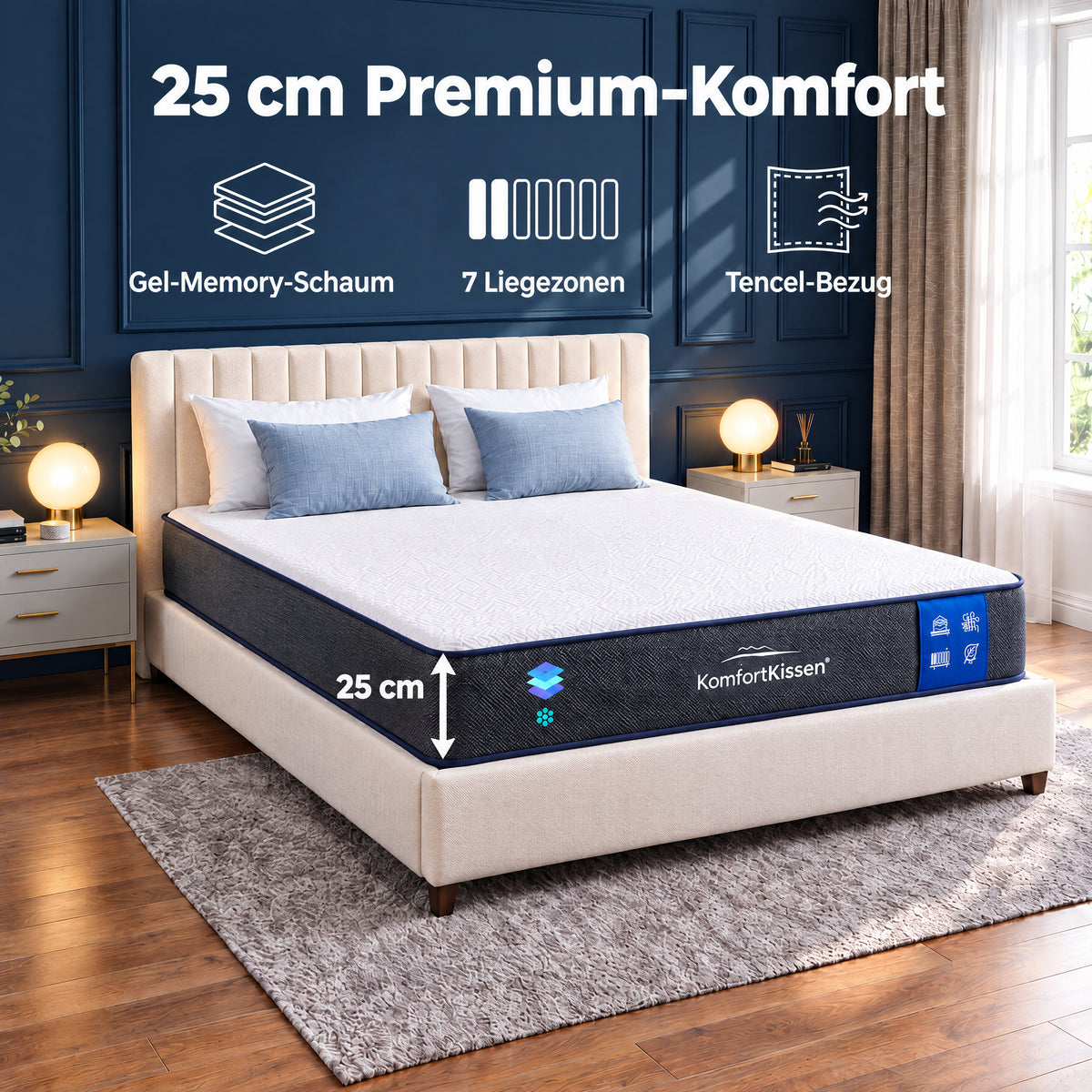 Premium-7-Zonen-Komfort matras