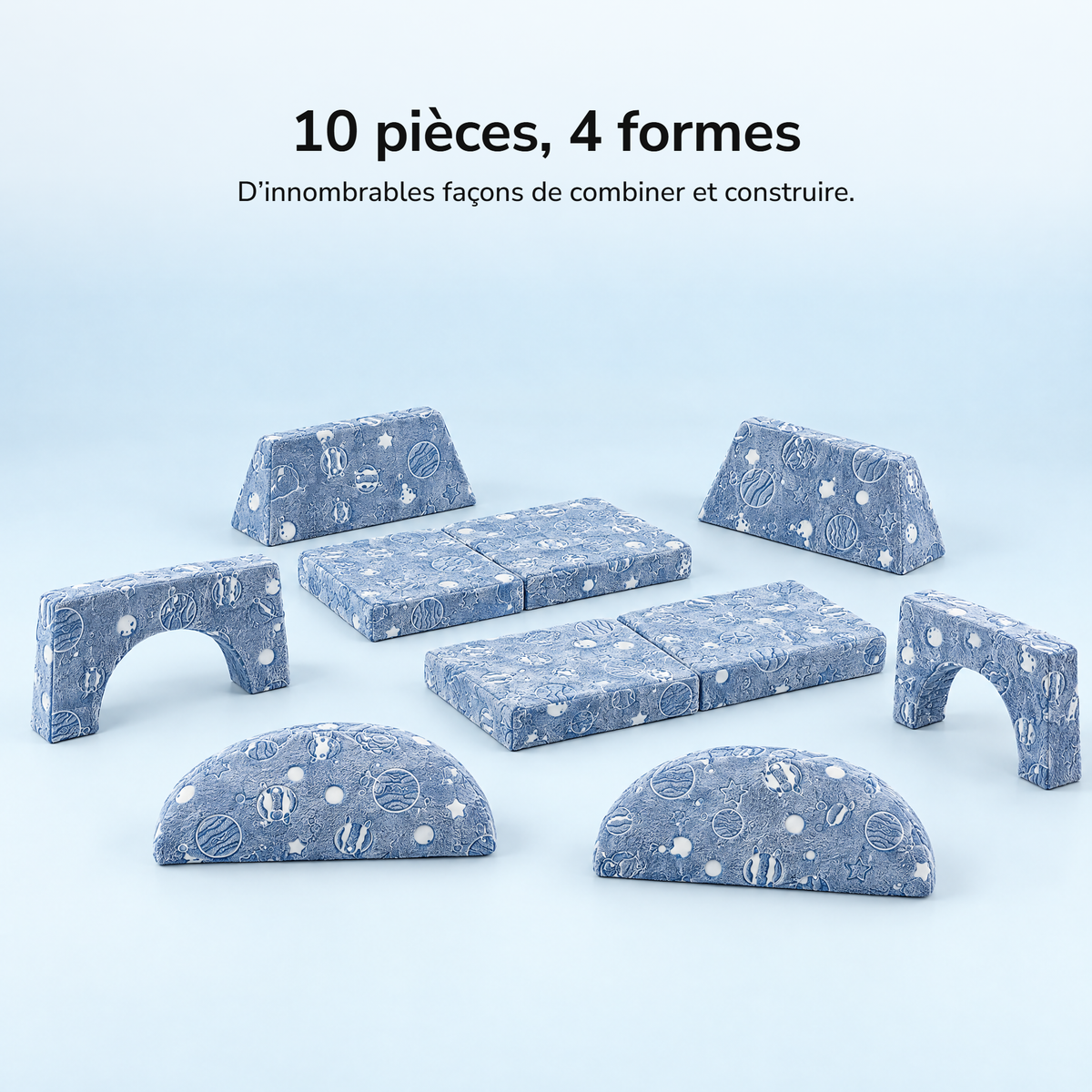 Espace – 10 pièces, 4 formes